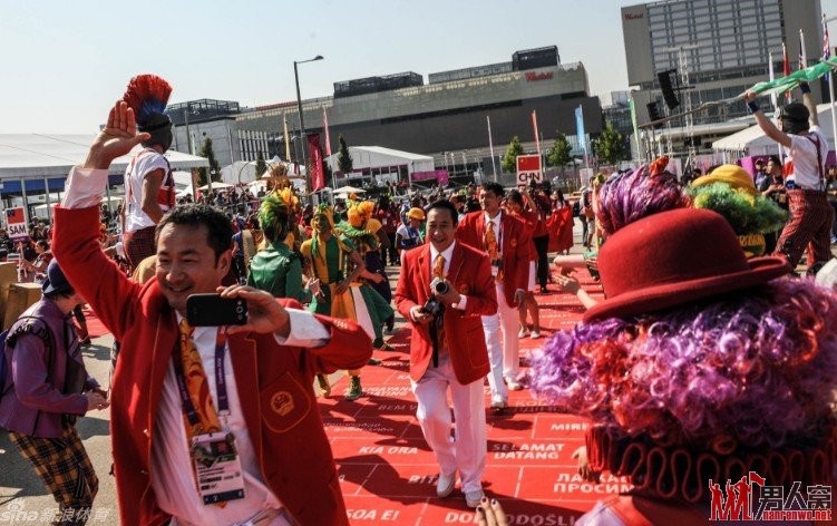 伦敦奥运会：中国代表团举行升旗仪式